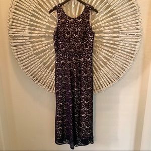 J.Crew Collection Lace Wide Leg Jumpsuit